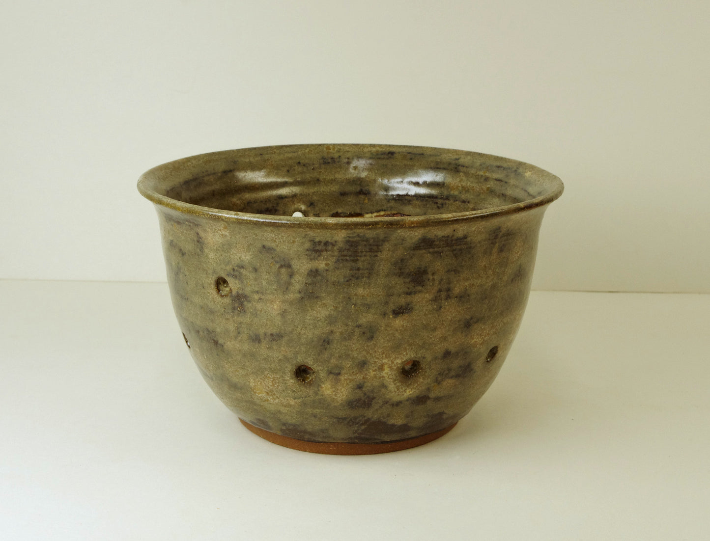 12097, Hand Thrown Stoneware Orchid Pot, 6 x 3 1/2