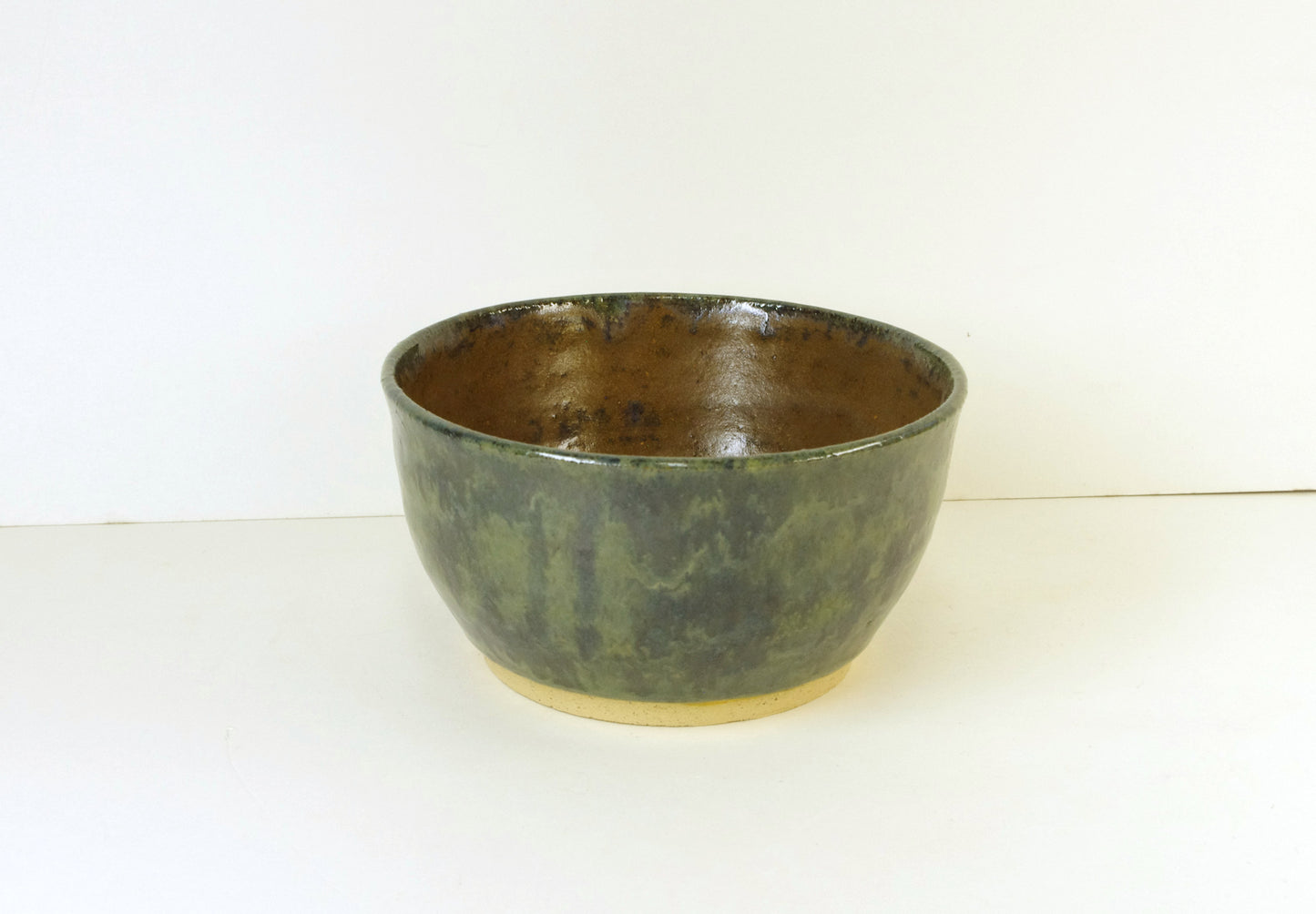 2115, Trinket Bowl Small, 4 3/4 x 2 1/2, Greens, Browns