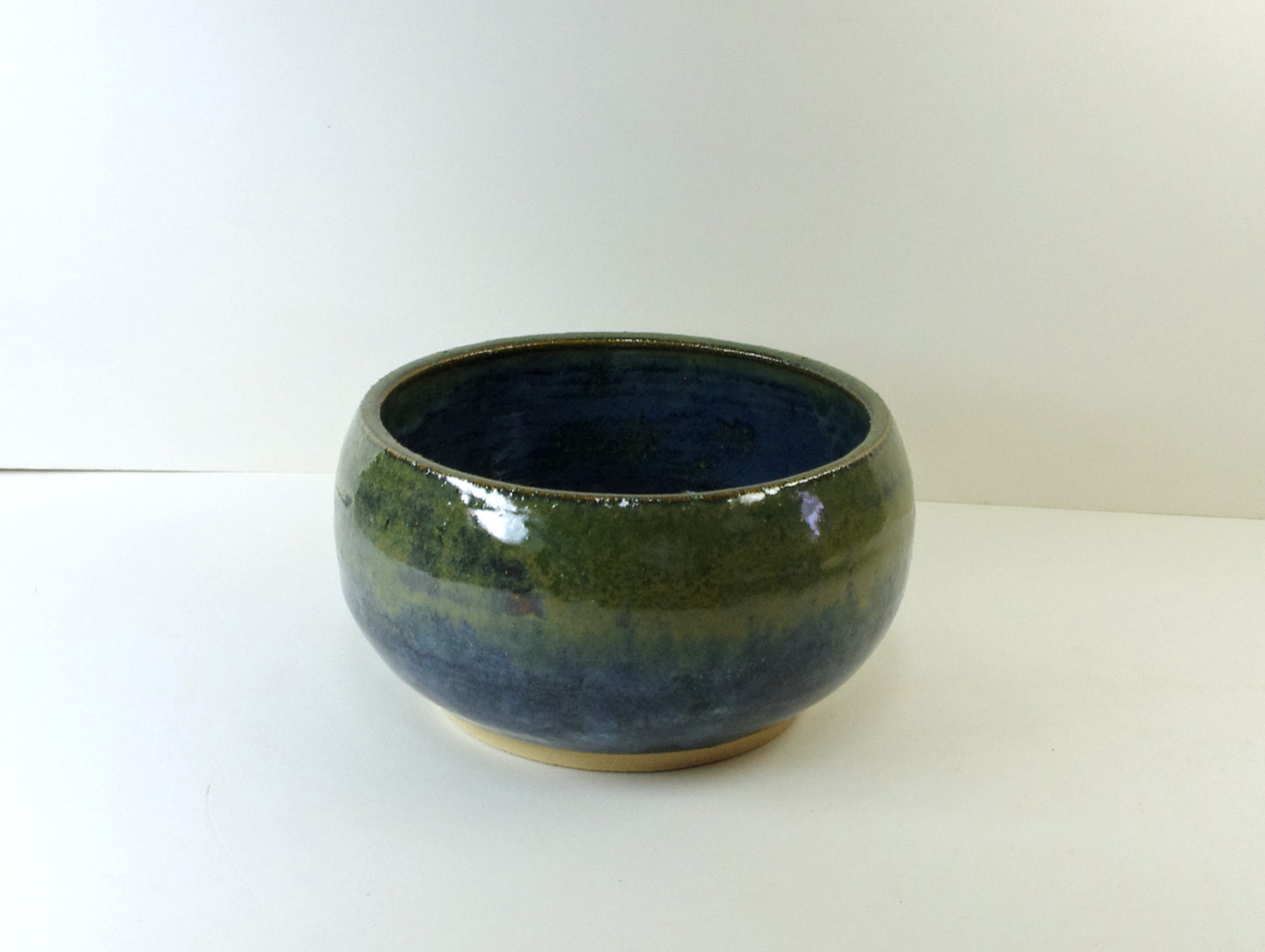 2117, Hand Thrown Stoneware Ikebana Vase, 6 x 3 1/4 inches
