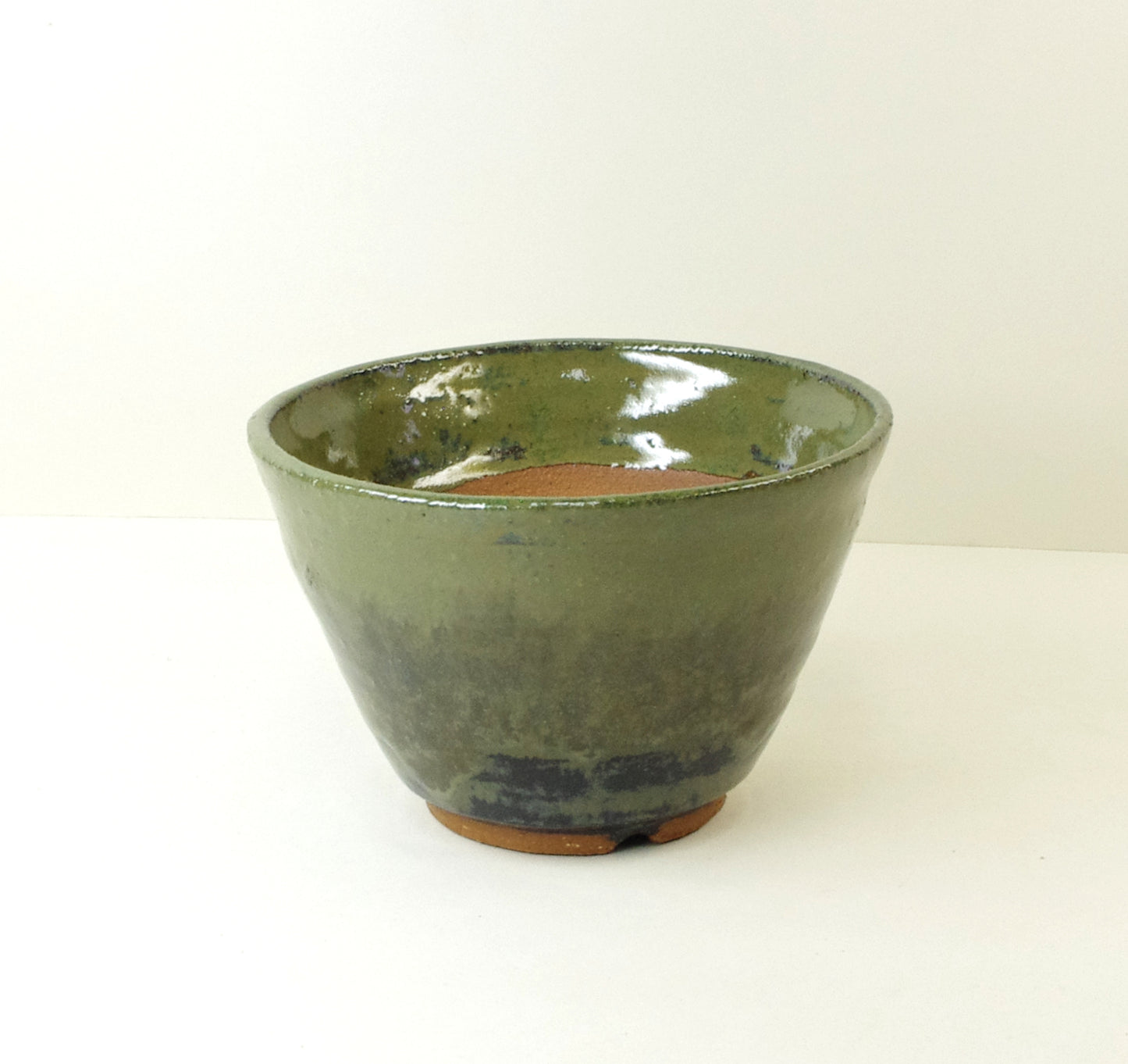 2123, Hand thrown stoneware cactus pot, 4 5/8 x 3 1/8 inches