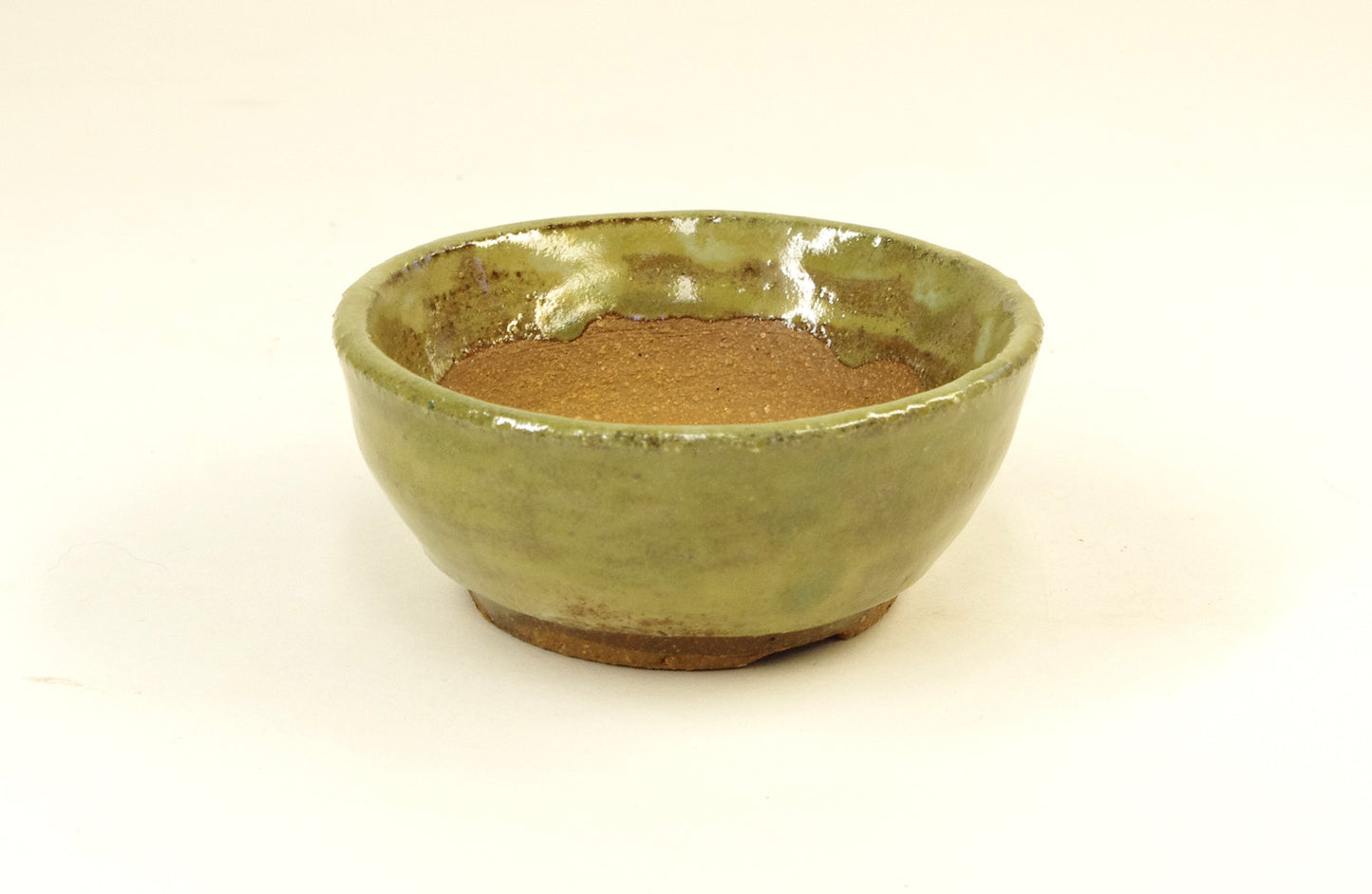 2132 Hand Thrown  Grass Pot or Companion Pot, 3 x 1 1/2 Inches