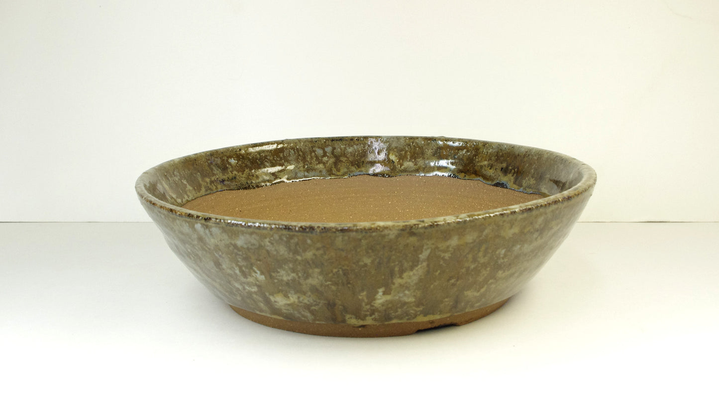 Brown Bonsai Pot, hand thrown by White Horse Pottery