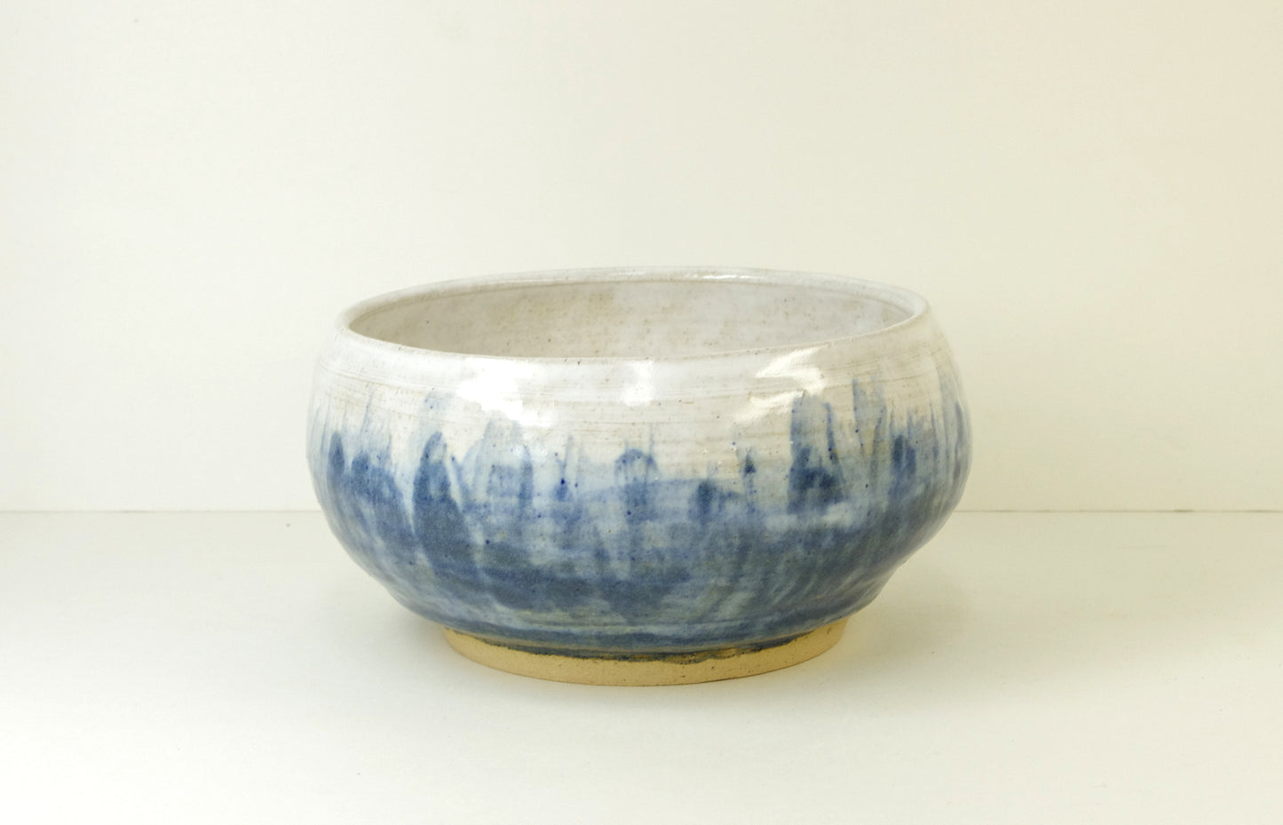 2085, Hand Thrown Stoneware Ikebana Vase, 5 1/2 x 3 1/8 inches