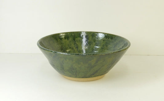 Green Handmade Ikebana Vase by White Horse Pottery