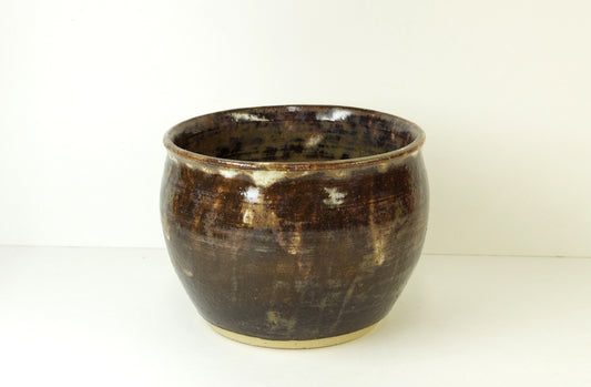 Brown Vase handthrown by White Horse Pottery