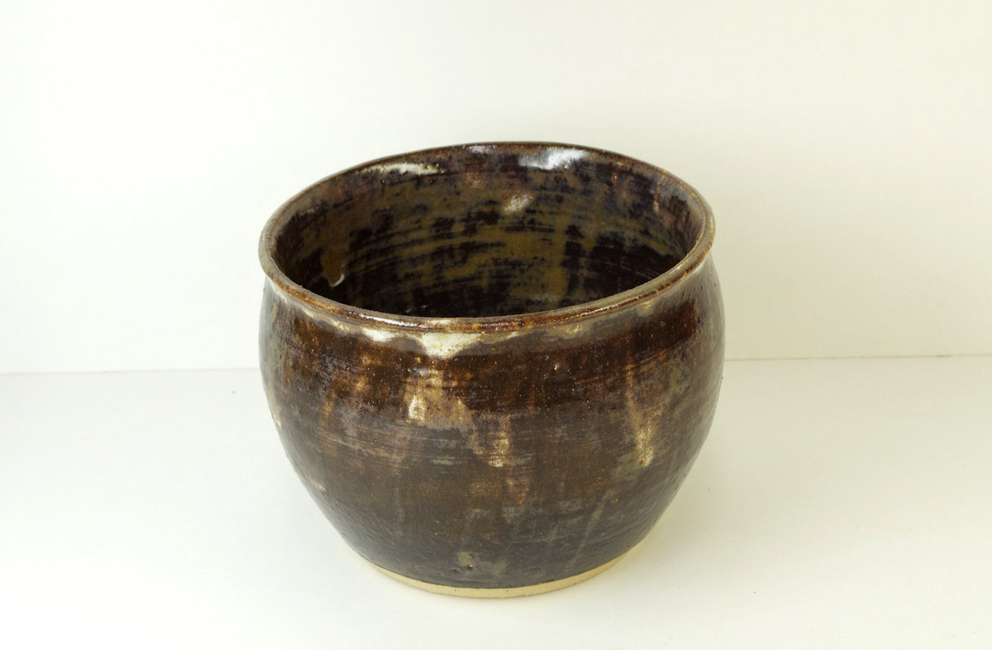 2090, Hand Thrown Stoneware Ikebana Vase, 5 1/4 x 4