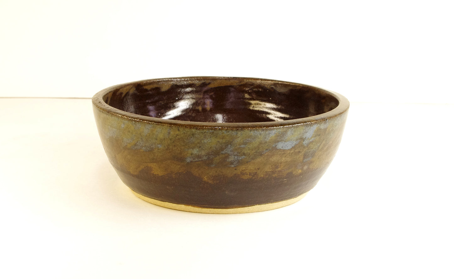 Small Dog or Cat Bowl, Hand Thrown Stoneware by White Horse Pottery