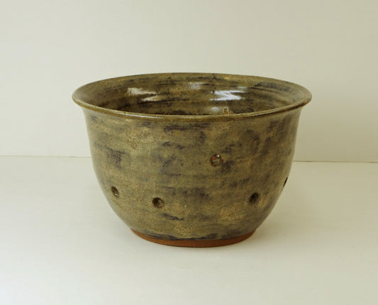 12097, Hand Thrown Stoneware Orchid Pot, 6 x 3 1/2