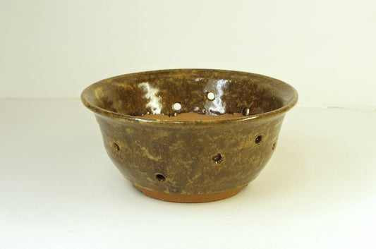 2156 Hand Thrown Orchid Pot, Browns