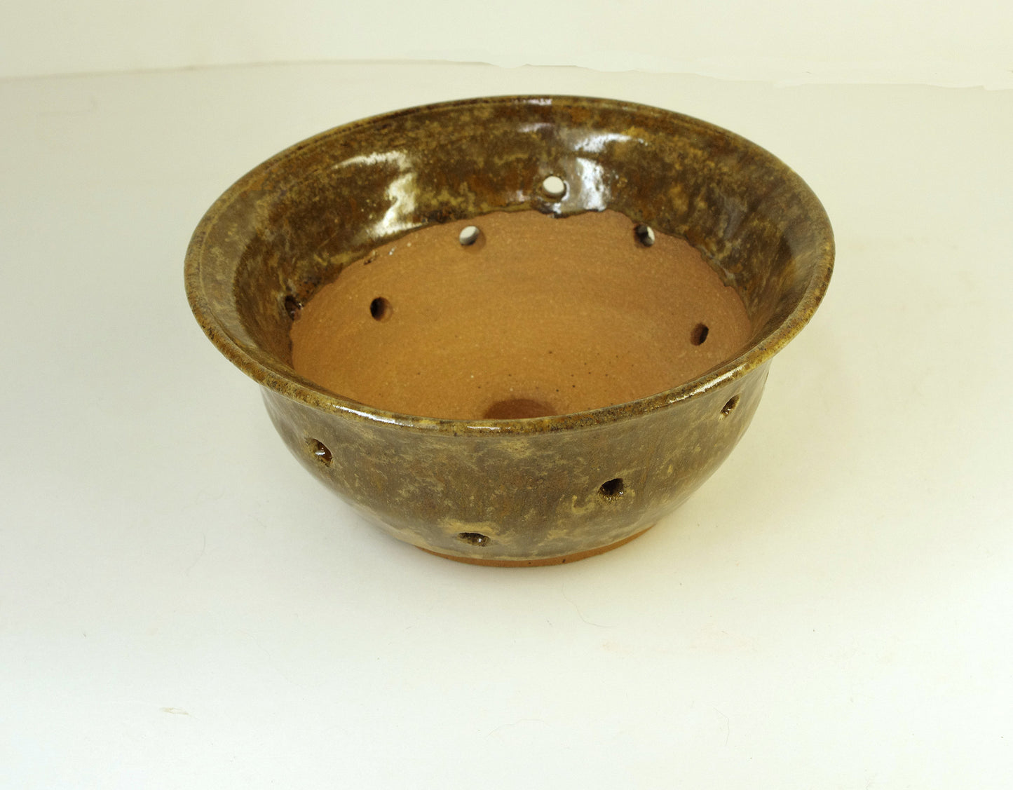 2156 Hand Thrown Orchid Pot, Browns