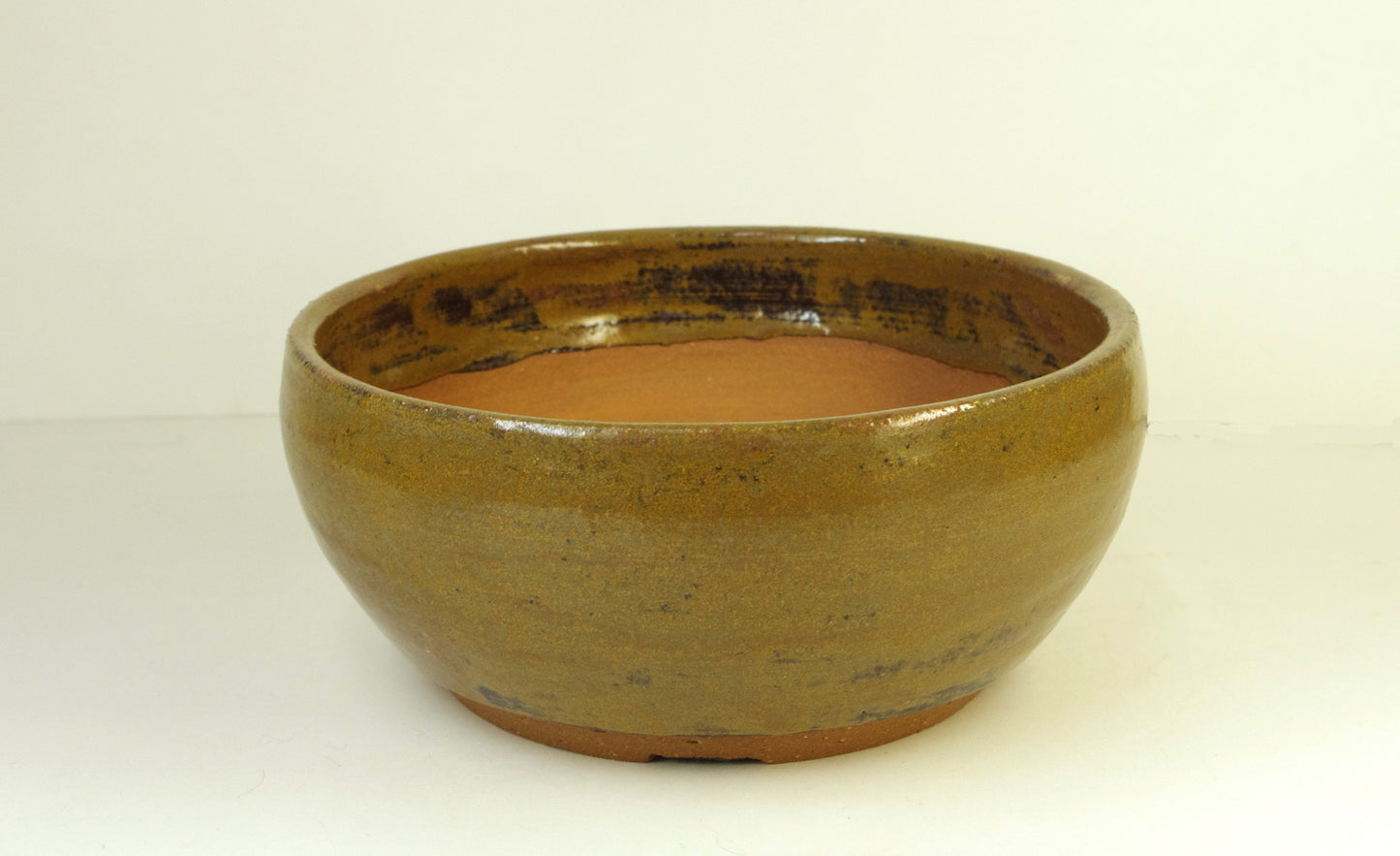 2163, Hand Thrown Stoneware Bonsai Pot  7x3 Inches