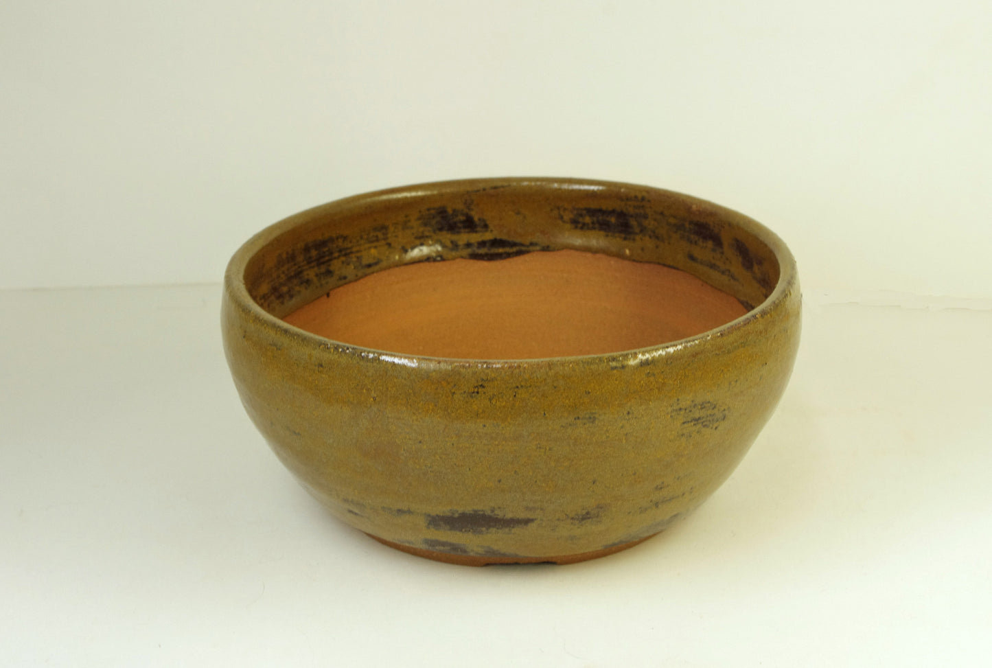 2163, Hand Thrown Stoneware Bonsai Pot  7x3 Inches