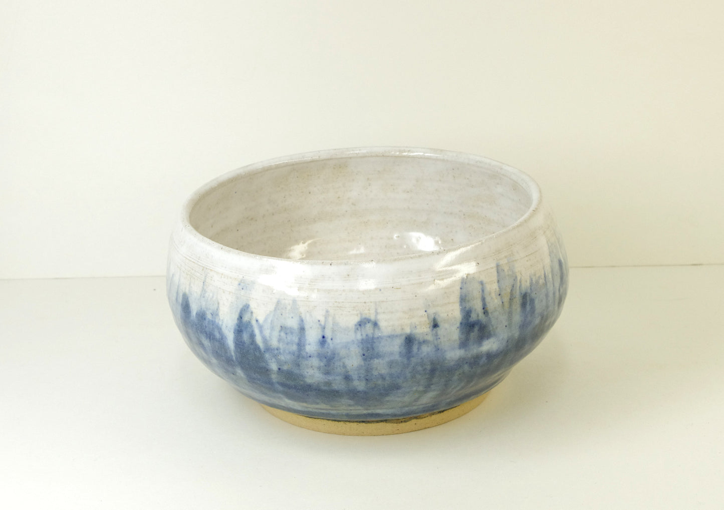 2085, Hand Thrown Stoneware Ikebana Vase, 5 1/2 x 3 1/8 inches